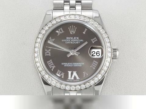  Rolex Datejust 31 31mm 178384 2012 Stahl Weissgold 750 Diamanten Automatik 