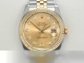 Thumbnail von Rolex Datejust 36 36mm 116233 2011 Diamanten Stahl Gelbgold 750 Automatik