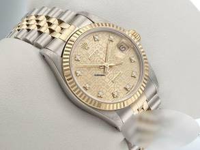 Thumbnail von Rolex Datejust Medium Stahl Gelbgold 750 Diamanten Automatik Gold Stahl Stainless Steel 18kt Yellow Gold Jubilé-band Chronometer Oyster