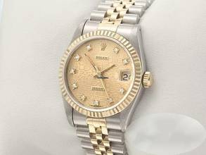 Thumbnail von Rolex Datejust Medium Stahl Gelbgold 750 Diamanten Automatik Gold Stahl Stainless Steel 18kt Yellow Gold Jubilé-band Chronometer Oyster
