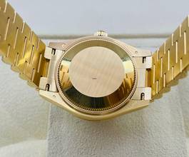 Thumbnail von Rolex Datejust 31 President Yellowg. BOX & PAPERS NEW 2024 Green Dial Orig. Diamond Setting