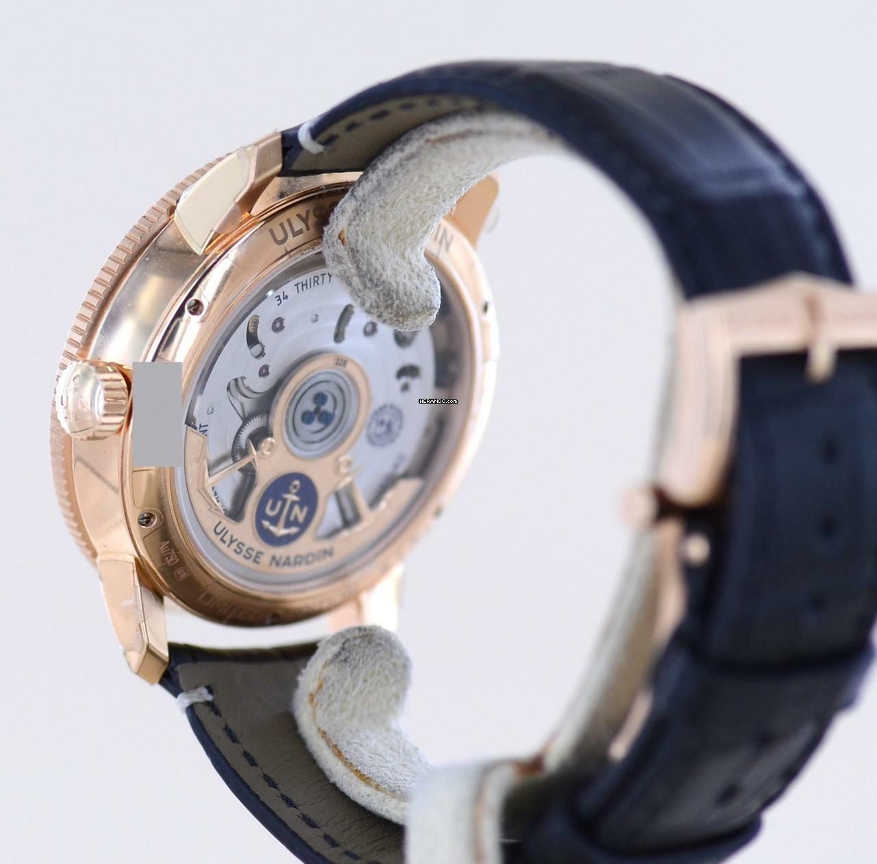 Thumbnail von Ulysse Nardin Marine Torpilleur Tourbillon 18K Rosé Gold Automatic Black Enamel Limited