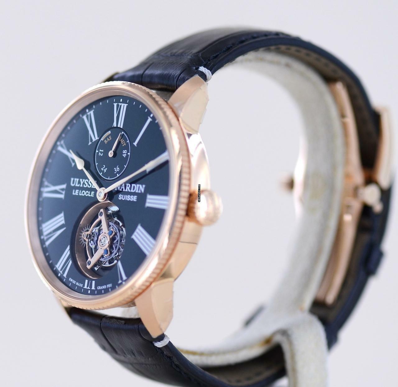 Thumbnail von Ulysse Nardin Marine Torpilleur Tourbillon 18K Rosé Gold Automatic Black Enamel Limited