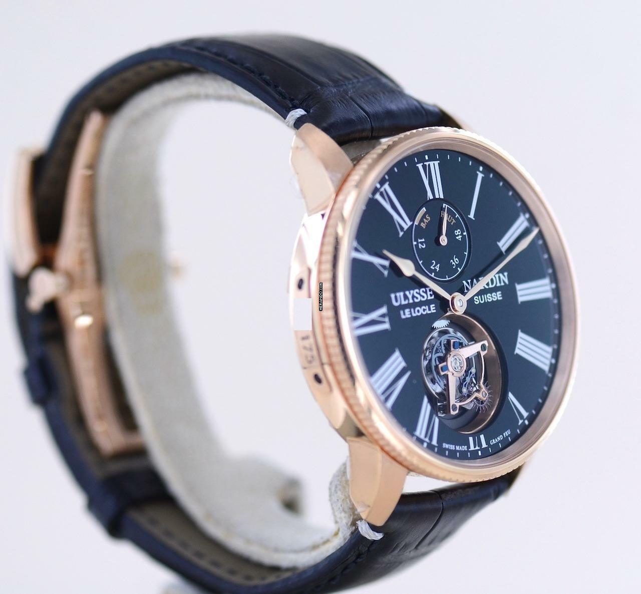 Thumbnail von Ulysse Nardin Marine Torpilleur Tourbillon 18K Rosé Gold Automatic Black Enamel Limited