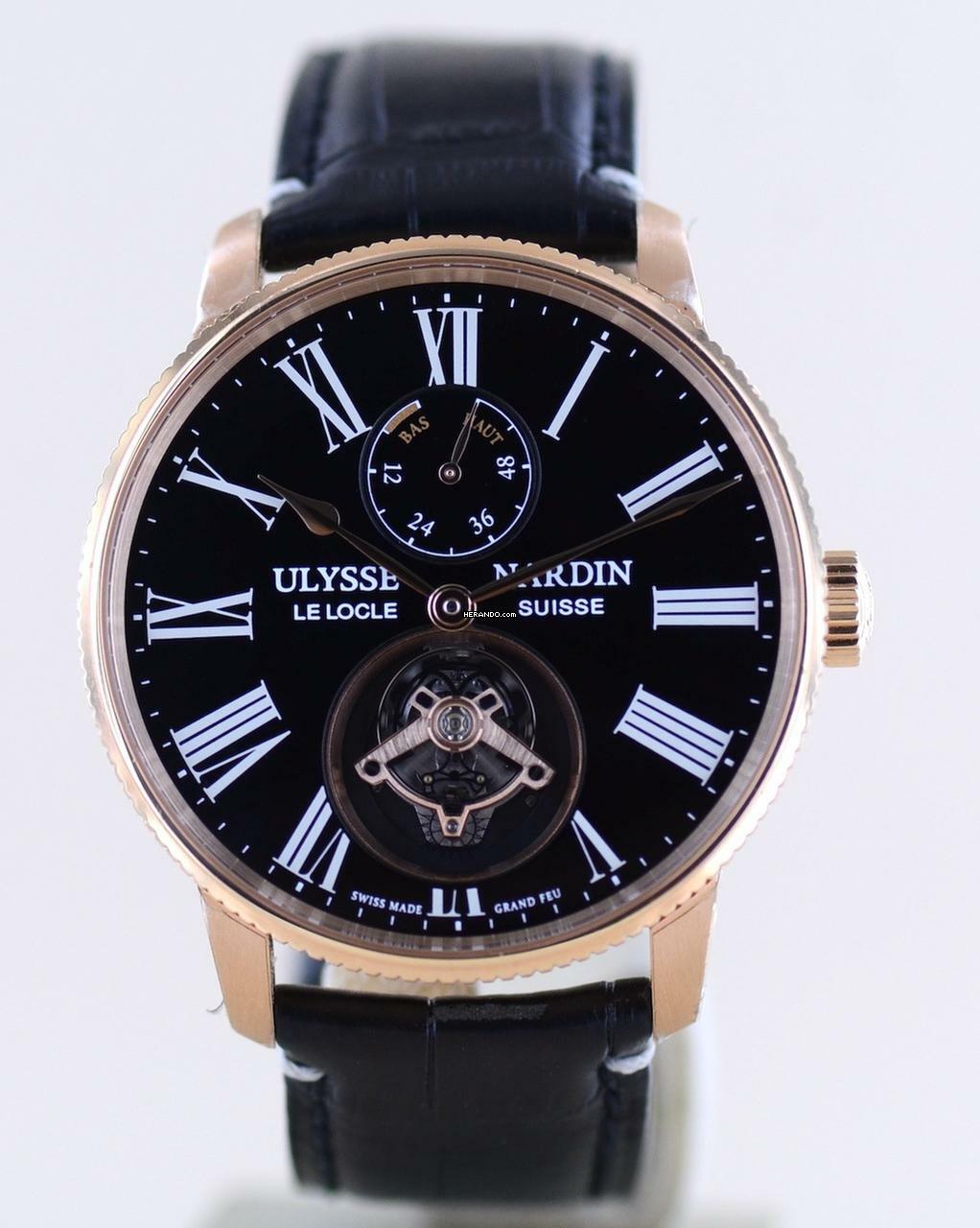 Thumbnail von Ulysse Nardin Marine Torpilleur Tourbillon 18K Rosé Gold Automatic Black Enamel Limited
