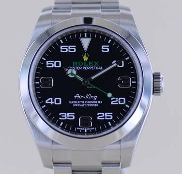  Rolex Air King Oyster Perpetual Air-King black Dial Green 40mm 116900 Top 2020 