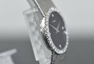 Thumbnail von Piaget Vintage rare Dress Watch | 9706 A 6 | Onyx Dial | Certificate