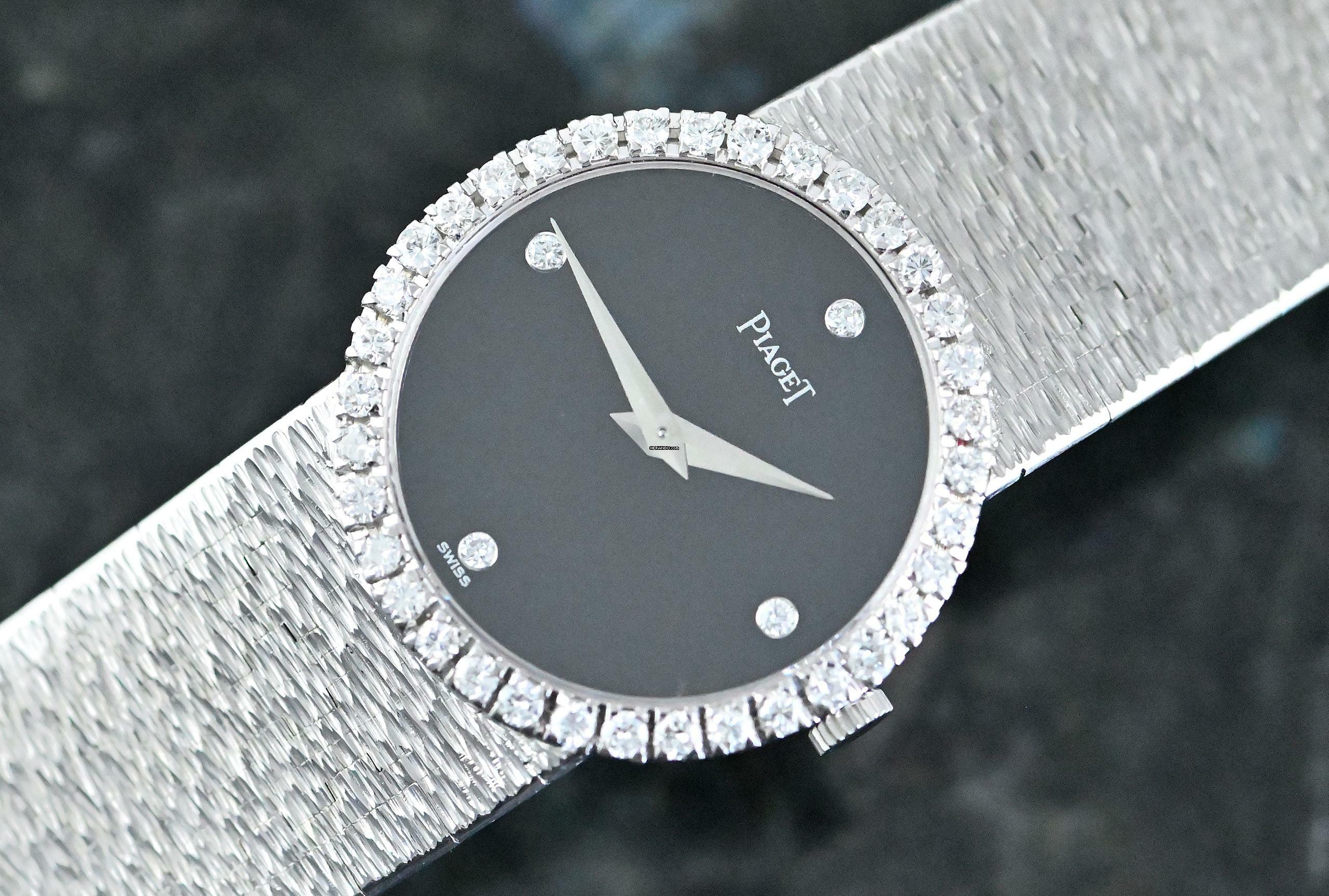  Piaget Vintage rare Dress Watch | 9706 A 6 | Onyx Dial | Certificate 