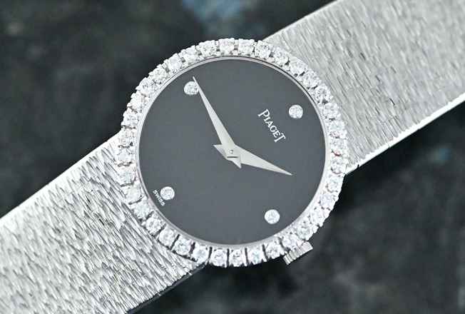  Piaget Vintage rare Dress Watch | 9706 A 6 | Onyx Dial | Certificate 