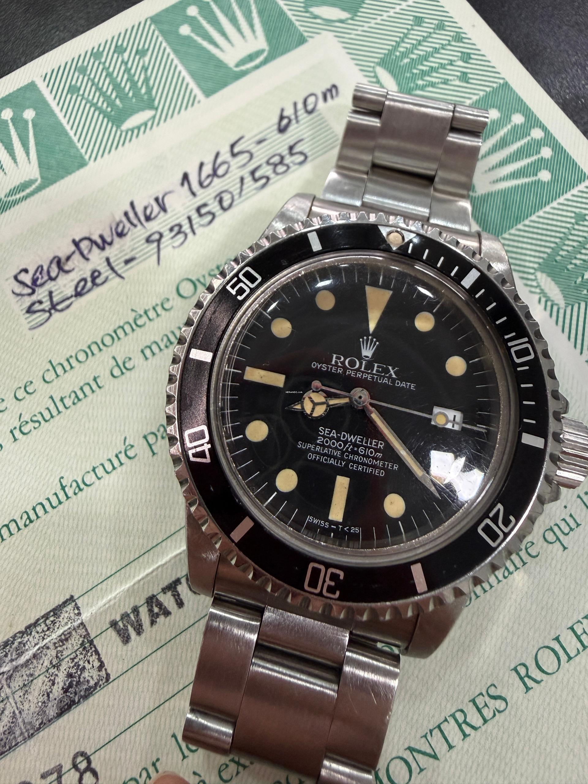 Thumbnail von Rolex Sea-Dweller 1665 Box & Paper Full Set