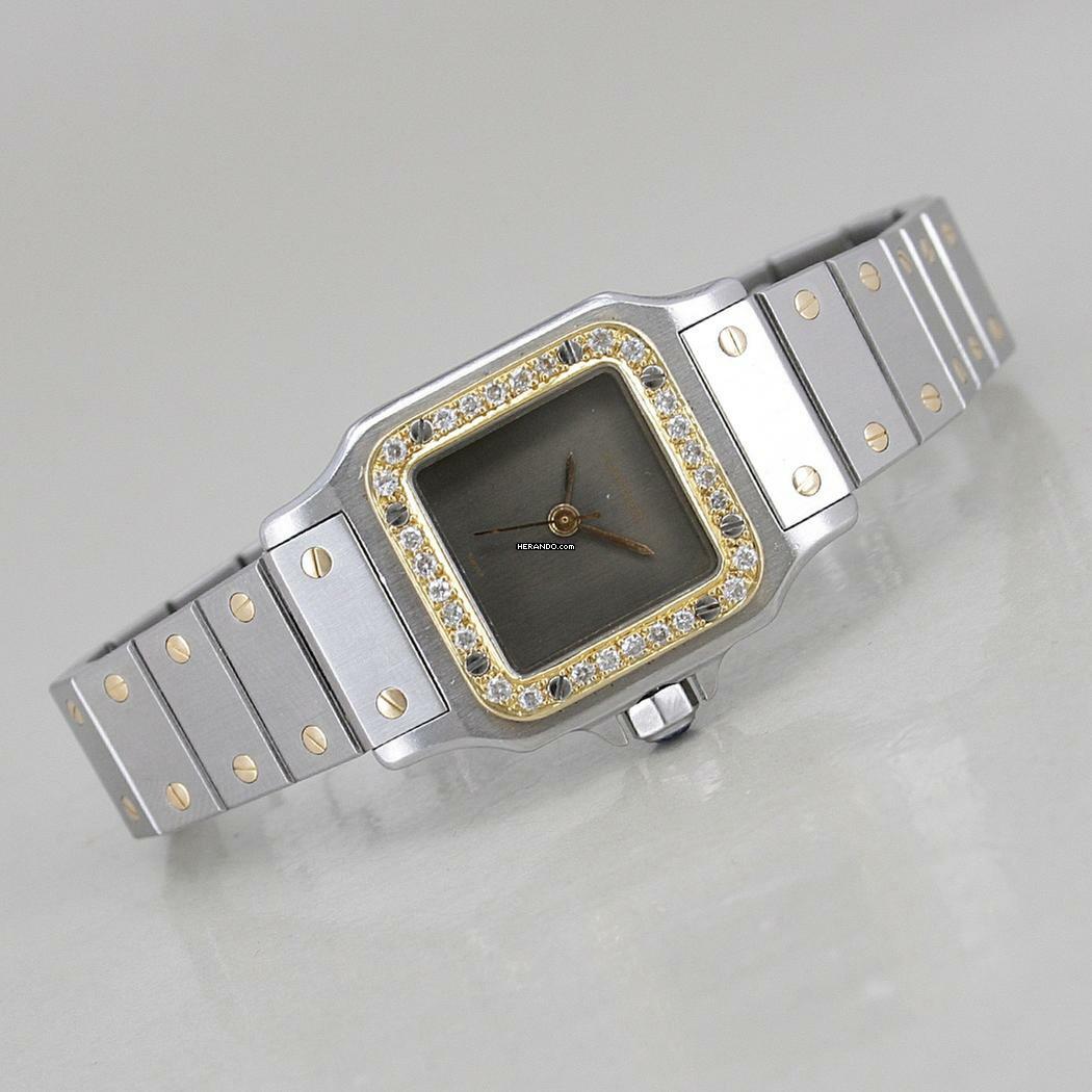  Cartier Santos Lady Ghost Automatic Stahl/18k Gold Brillantlünette 