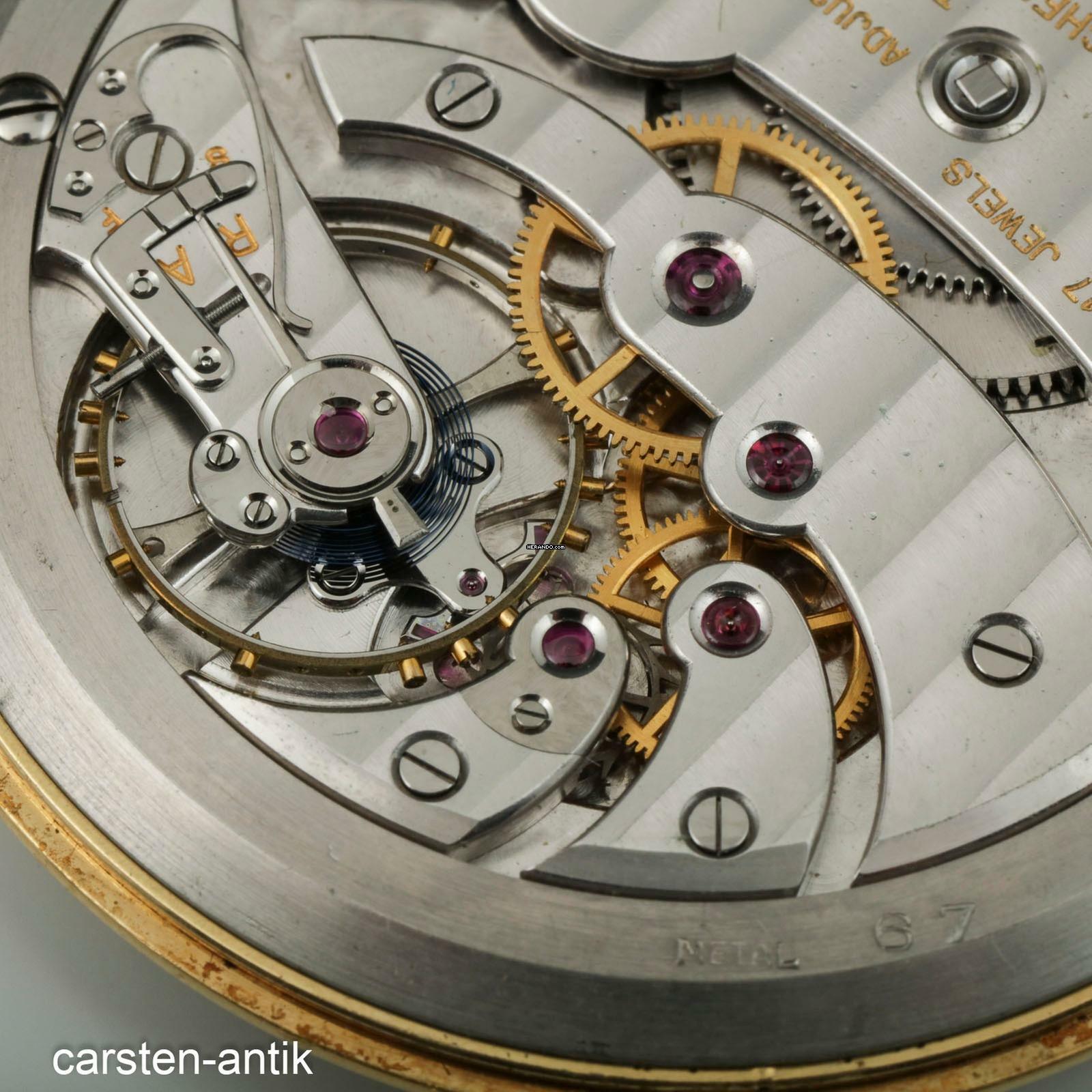 Thumbnail von Vacheron Constantin Hoch feine 18k Genfer Frackuhr markelloses zweifarbiges Zifferblatt 1950 </h1>