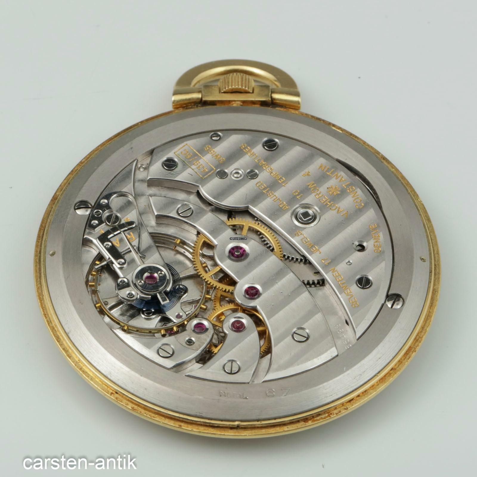 Thumbnail von Vacheron Constantin Hoch feine 18k Genfer Frackuhr markelloses zweifarbiges Zifferblatt 1950 </h1>