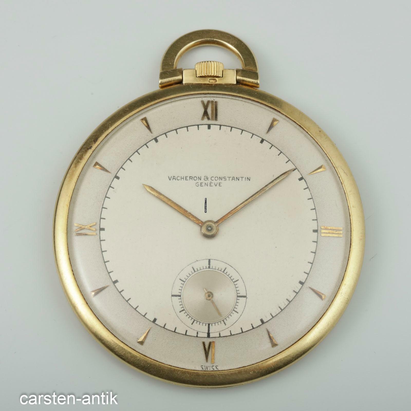 Thumbnail von Vacheron Constantin Hoch feine 18k Genfer Frackuhr markelloses zweifarbiges Zifferblatt 1950 </h1>
