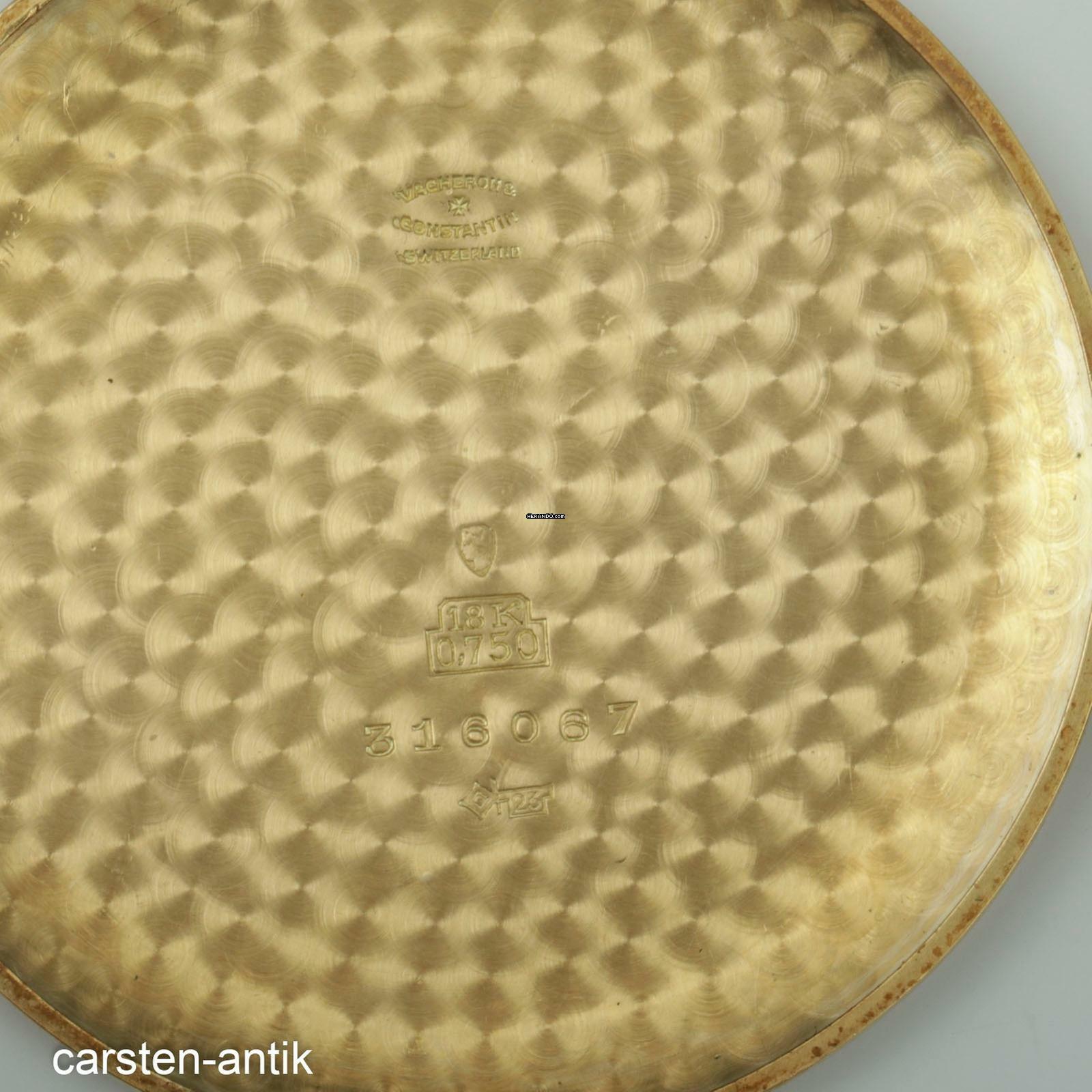 Thumbnail von Vacheron Constantin Hoch feine 18k Genfer Frackuhr markelloses zweifarbiges Zifferblatt 1950 </h1>