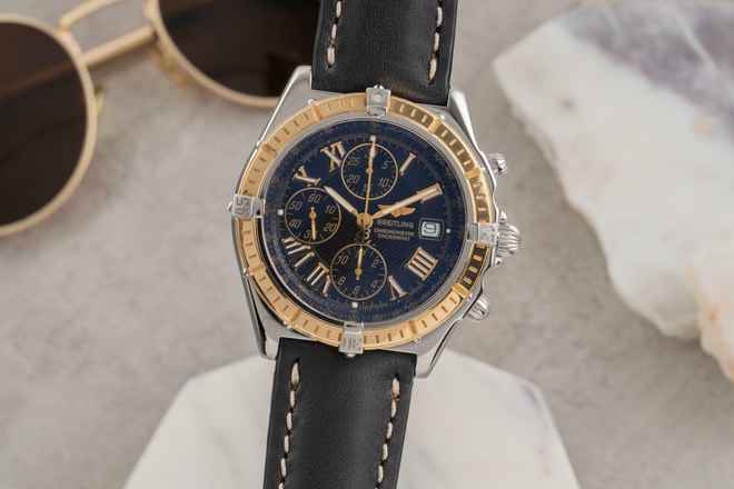  Breitling Crosswind Chronograph Stahl / Gold Automatik Herrenuhr Ref. D13355 