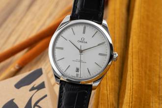 Thumbnail von Omega De Ville Trésor Stahl Handaufzug Herrenuhr R. 435.13.40.21.02.001 B&P 2021