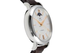 Thumbnail von IWC Portofino Automatic Moon Phase Edelstahl Automatik Herrenuhr Ref. IW459401
