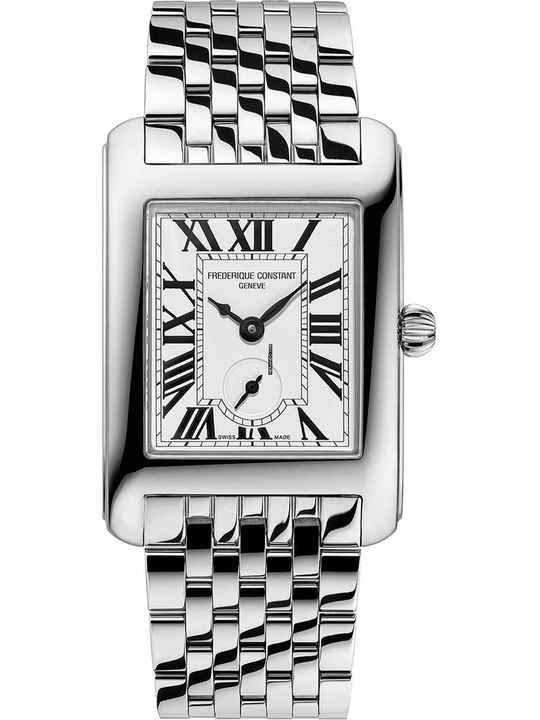  Frederique Constant FC-235S2C6B Damenuhr Klassik Karree 25mm 3ATM 