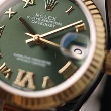 Thumbnail von Rolex Lady-Datejust 31 Steel Gold Fluted Green Roman Diamond Dial