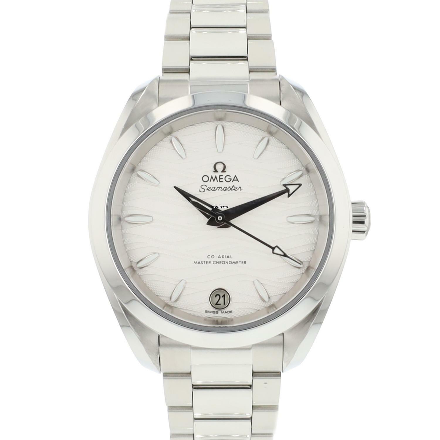  Omega Seamaster Aqua Terra 150M 34 Steel Silver Waves Dial </h1> 