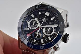 Thumbnail von TAG Heuer Carrera 02 Chronograph GMT Batman CBG2A1Z.BA0658 </h1>