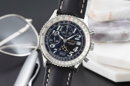  Breitling Montbrillant Eclipse Chronograph Automatik Stahl Herrenuhr Ref. A43030 