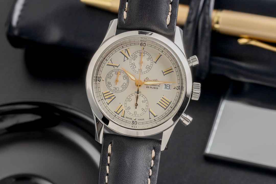  Breitling Premier Chronograph Automatik Edelstahl Herrenuhr Ref. A13024.1 