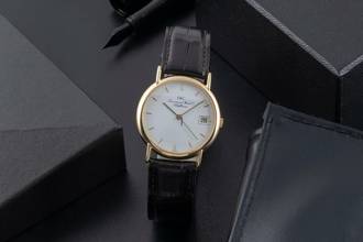 Thumbnail von IWC Portofino 18k (0,750) Gold Quarz Damenuhr Ref. 3332 Klassiker