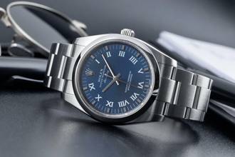 Thumbnail von Rolex Air King Automatik Roman Dial Stahl Herrenuhr Oyster Perpetual 114200