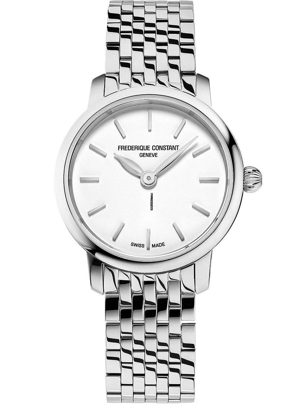  Frederique Constant Slimline Mini FC-200S6B Damenuhr Classics slimline ladies mini silver 25mm 3ATM 