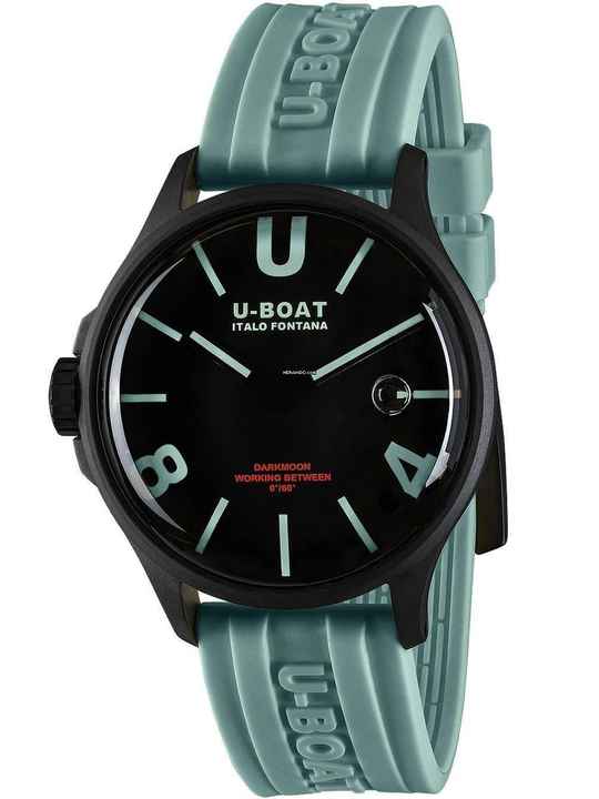  U-Boat 9526 Darkmoon Aqua IPB Herrenuhr 44mm 5ATM 