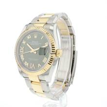 Thumbnail von Rolex Datejust 36 Steel / Gold Oyster Fluted Green Roman Diamond Dial