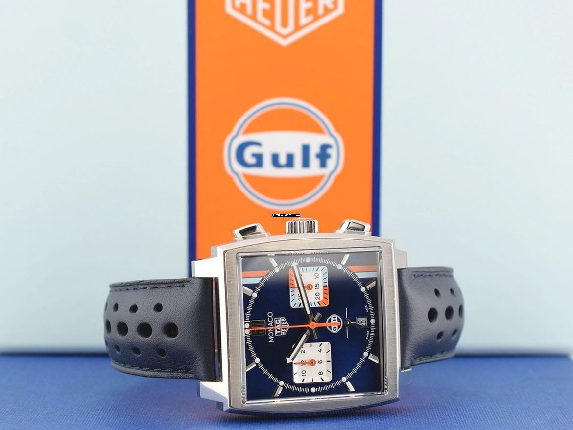 Thumbnail von TAG Heuer Monaco Chronograph X Gulf Like New Stickers