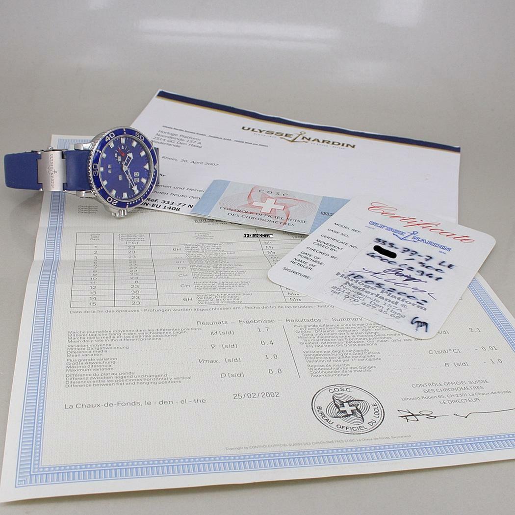 Thumbnail von Ulysse Nardin Marine Aqua Perpetual Limited Edition (500 StücK) Ewiger Kalender Full Set </h1>