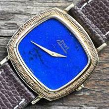 Thumbnail von Piaget very rare TV Screen | 12434 | perfect Lapis Lazuli dial | Yellowgold </h1>