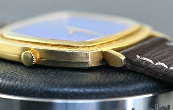 Thumbnail von Piaget very rare TV Screen | 12434 | perfect Lapis Lazuli dial | Yellowgold </h1>