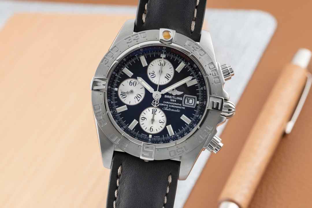  Breitling Galactic Chronograph Automatik Datum Edelstahl Herrenuhr Ref. A13364  