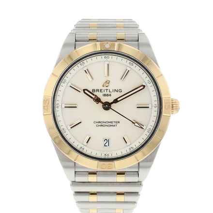  Breitling Chronomat 36 Steel Rose Gold White Dial 