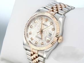 Thumbnail von Rolex Datejust 36 36mm 116231 2016 Stahl Rosegold 750 Diamanten Automatik Stainless Steel 18kt Rose Gold Jubilé-band Chronometer Oyster
