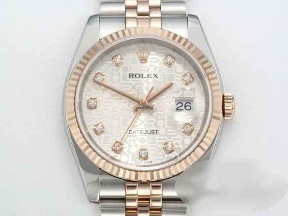  Rolex Datejust 36 36mm 116231 2016 Stahl Rosegold 750 Diamanten Automatik Stainless Steel 18kt Rose Gold Jubilé-band Chronometer Oyster 