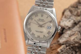 Thumbnail von Rolex Datejust 36 Stahl / Weissgold Automatik Herrenuhr Ref. 16014 Klassiker