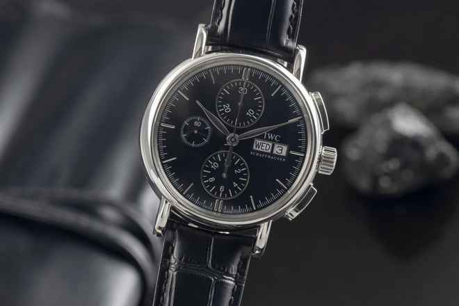  IWC Portofino Chronograph Edelstahl Automatik Herrenuhr Ref. IW378303  