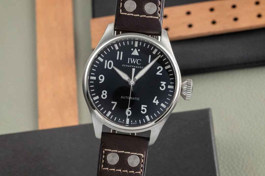  IWC Große Fliegeruhr Big Pilot's Watch 43 Automatik Stahl Herrenuhr Ref IW329301 B&P 