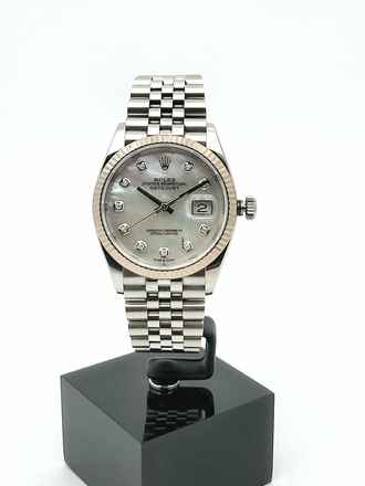  Rolex Datejust 36 Original Perlmutt Diamond dial Full Set Austria  