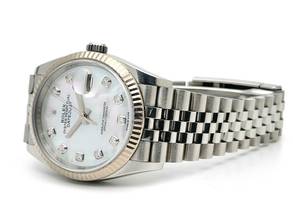 Thumbnail von Rolex Datejust 36 Original Perlmutt Diamond dial Full Set Austria