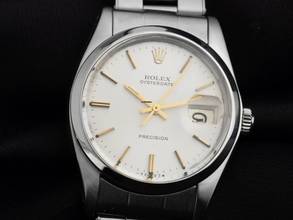 Thumbnail von Rolex Oysterdate Precision open 6/9 Ref.6694 1977 Box&Beschreibung sehr gut Vintage