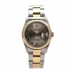 Rolex Datejust 36 Stahl Gold 16203 Stahlfarben Römisch