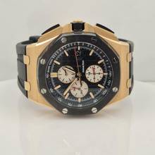 Thumbnail von Audemars Piguet Royal Oak Offshore Chronograph Chrono Ouro Rosé & Cerâmica 44mm Automático Completo