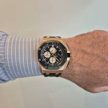 Thumbnail von Audemars Piguet Royal Oak Offshore Chronograph Chrono Ouro Rosé & Cerâmica 44mm Automático Completo